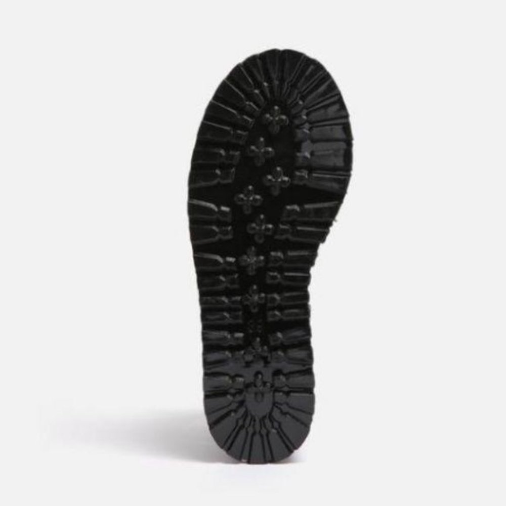 Platform Ankle Strap Jelly Sandals in Black - Picture 5 of 6